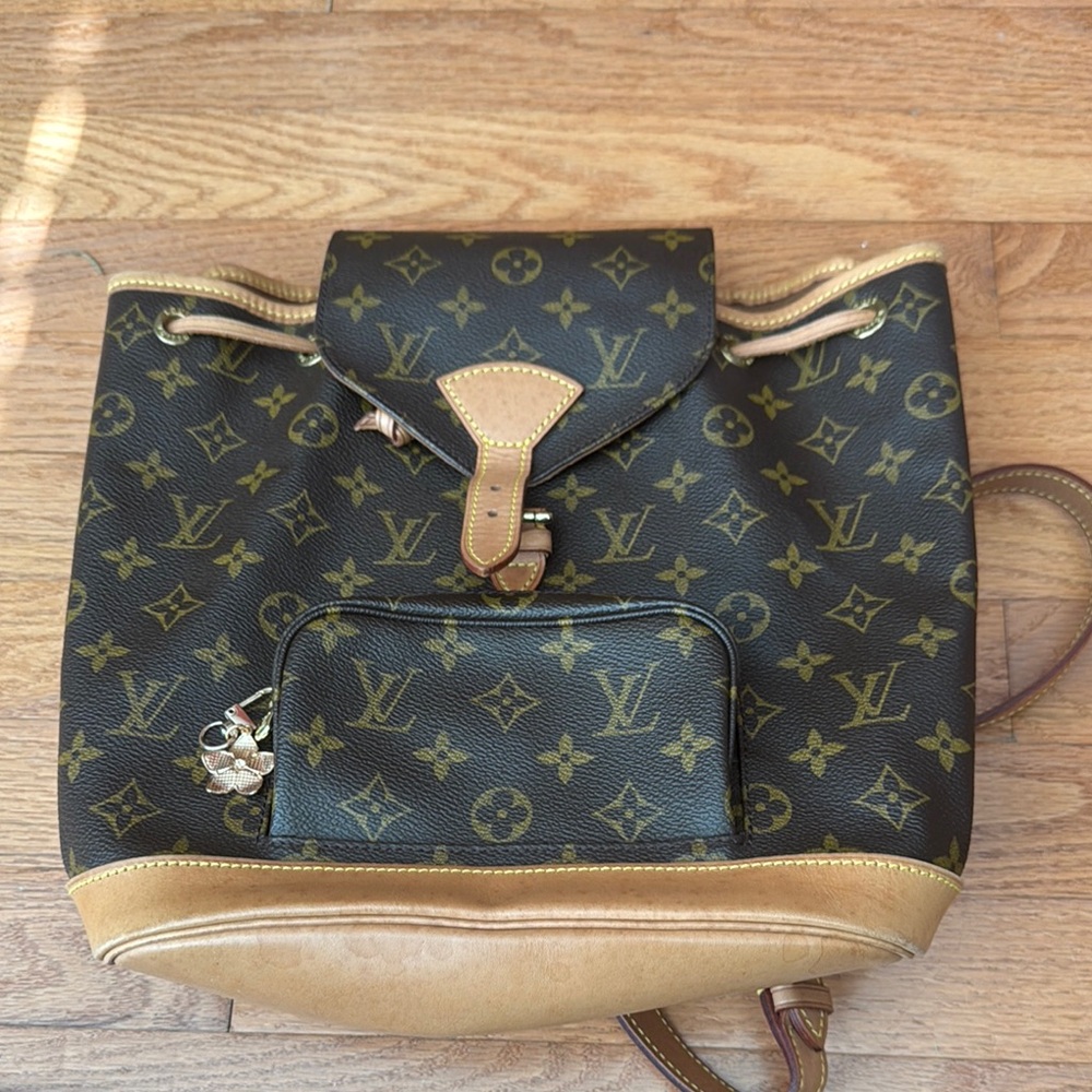 Louis Vuitton Brown and Tan Monogram Bag